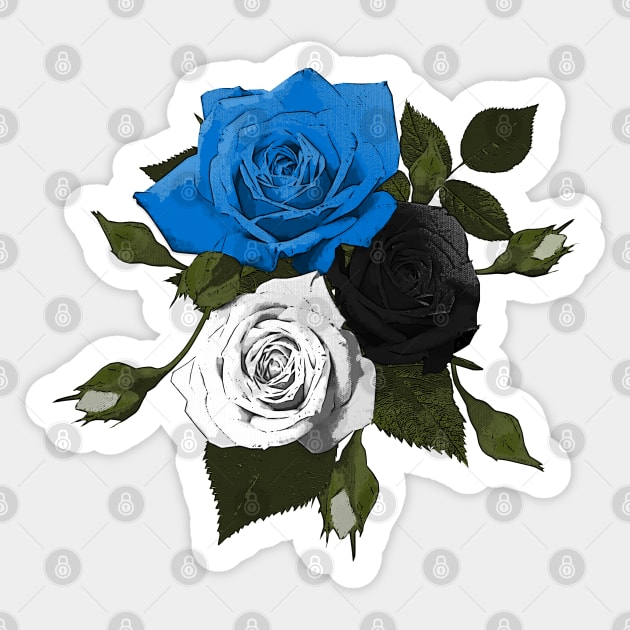 Estonia Roses Sticker by Fusti